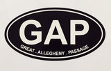 GAP Oval Sticker